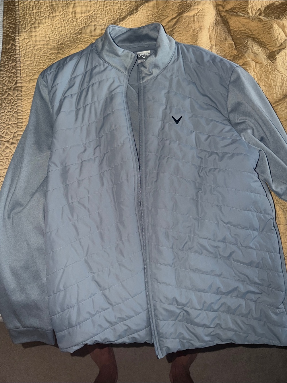 Callaway Light Gret Quilted Lightweight Jacket